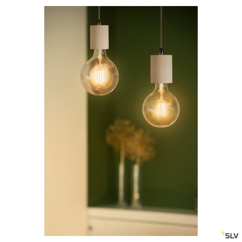 SLV E27 LED G125 Leuchtmittel, 330°, 2700K, 806lm, dimmbar