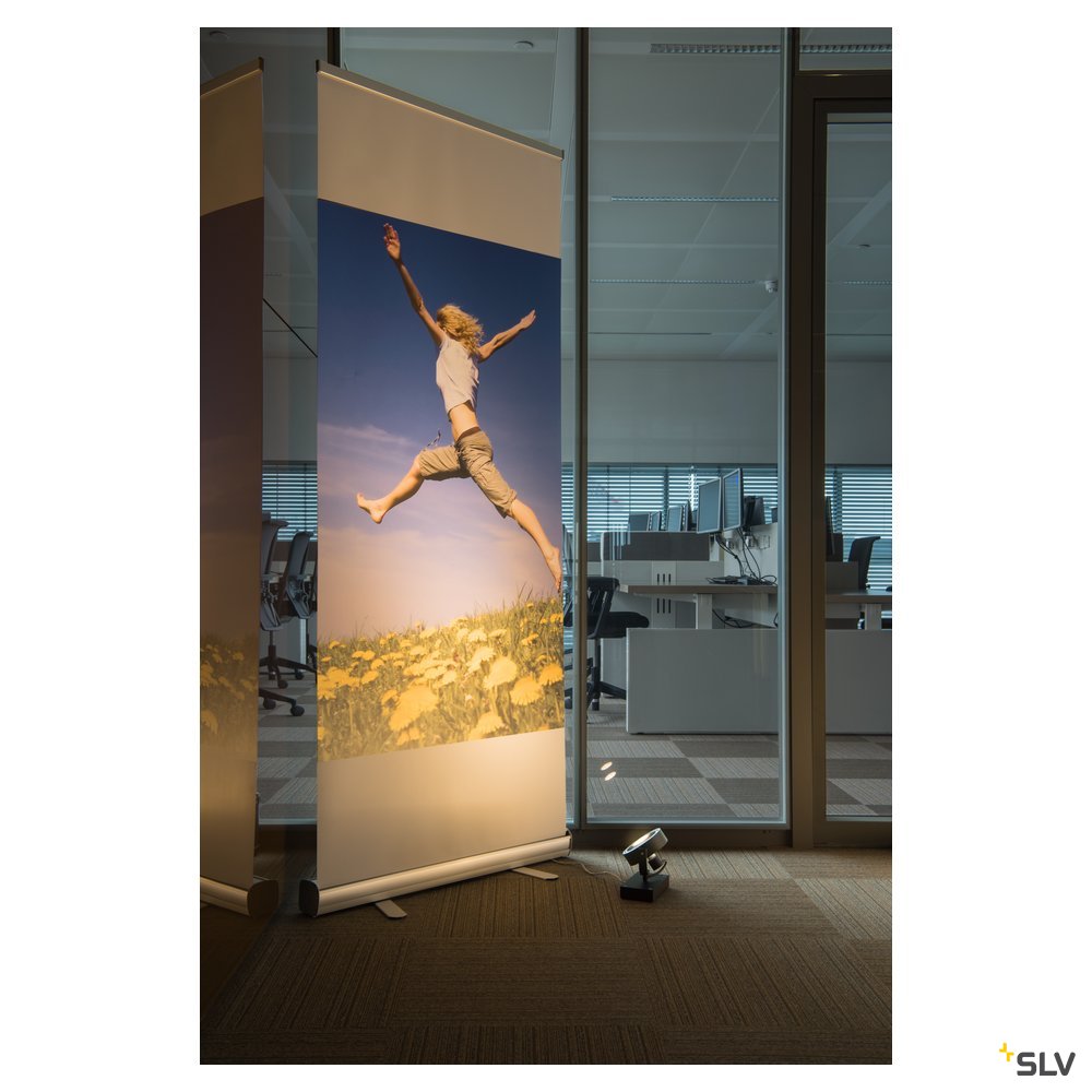 SLV KALU QPAR111 1 FLOOR, Bodenleuchte, schwarz, max. 75W