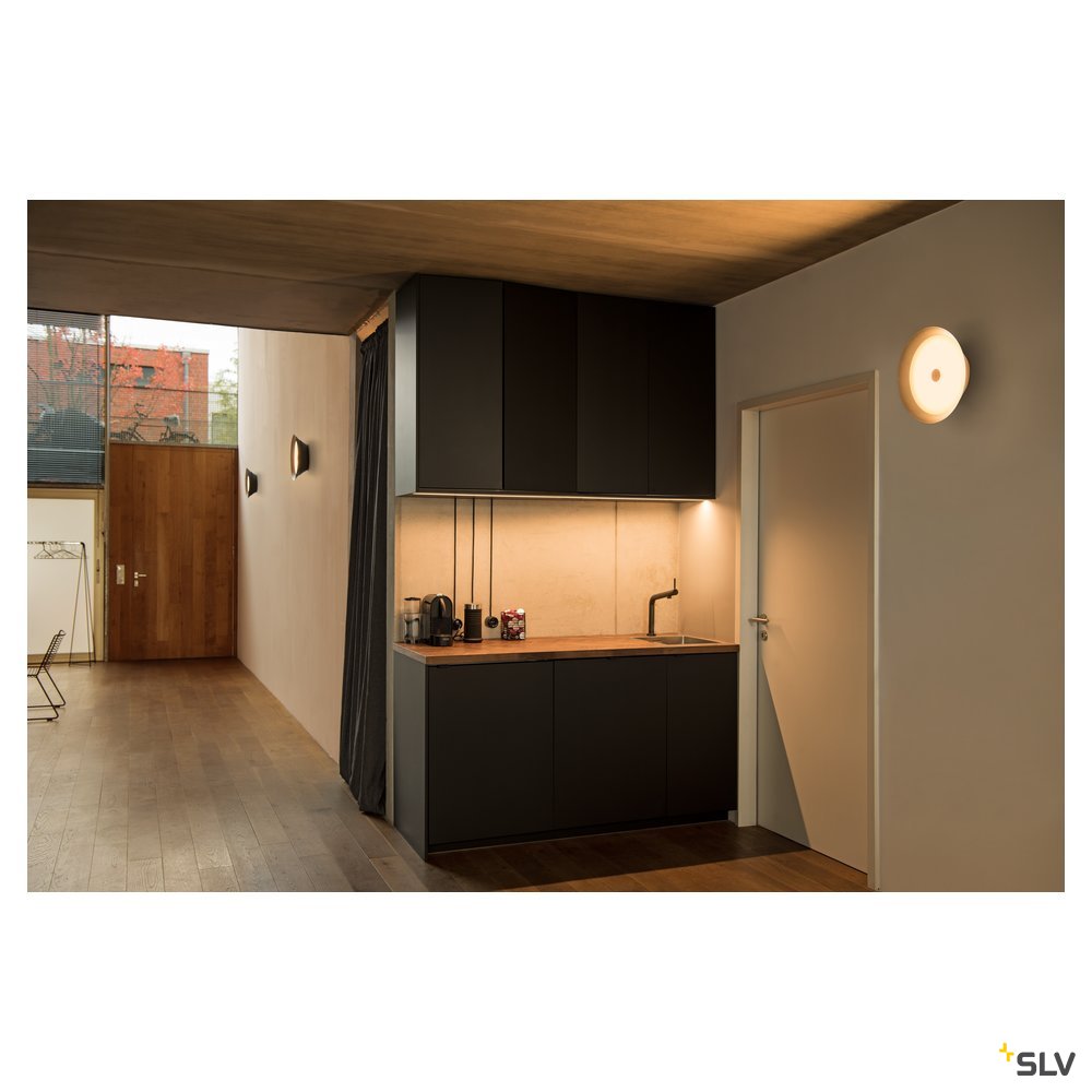 SLV BATO 35 CW, LED Indoor Wand- und Deckenaufbauleuchte, schwarz, LED, 2700K