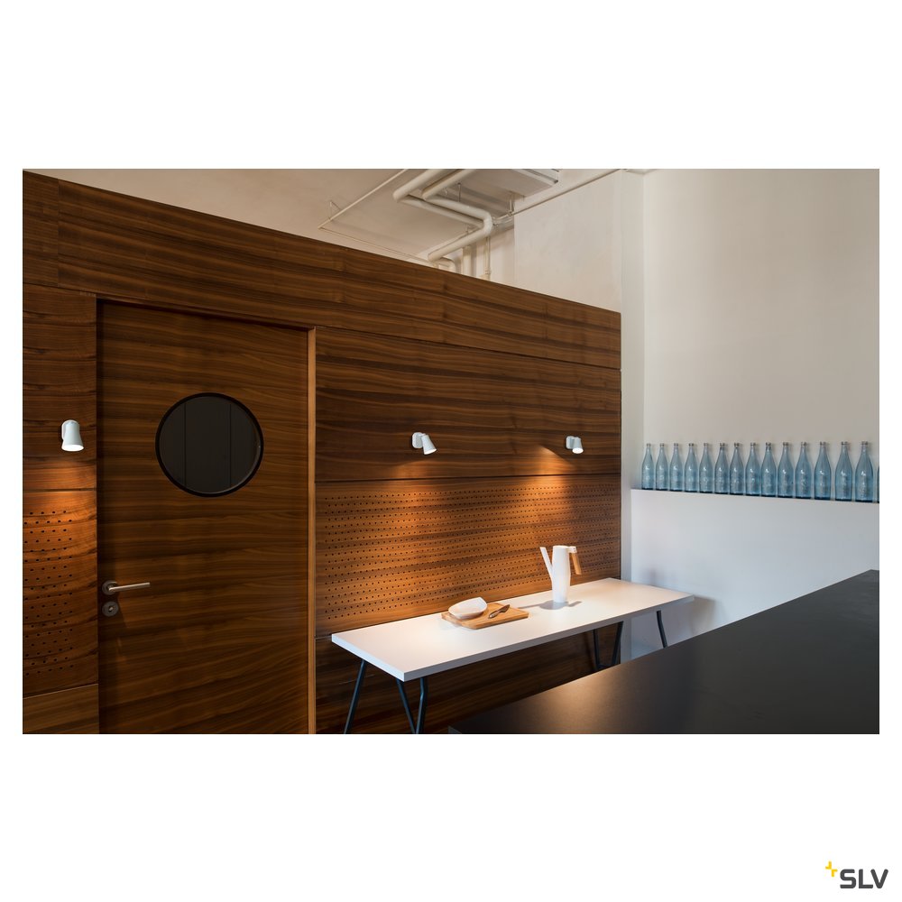 SLV AVO CW Single, Indoor Wand- und Deckenaufbauleuchte, QPAR51, weiß, max. 50W
