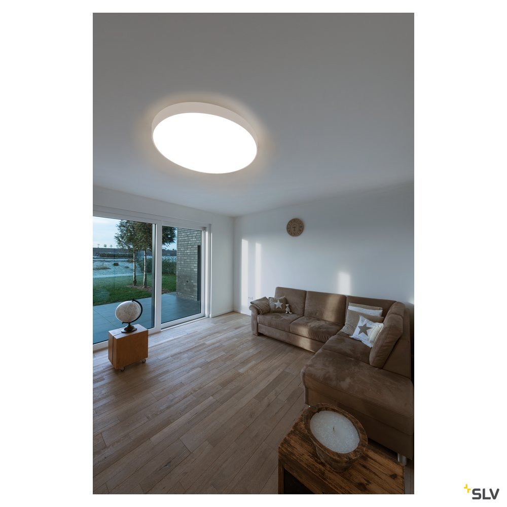 SLV MEDO 90 CW CORONA, LED Indoor Wand- und Deckenaufbauleuchte DALI weiß 3000/4000K