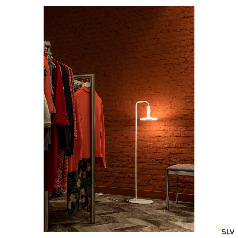 SLV FITU FL, Indoor Stehleuchte, E27, weiß, max. 24W