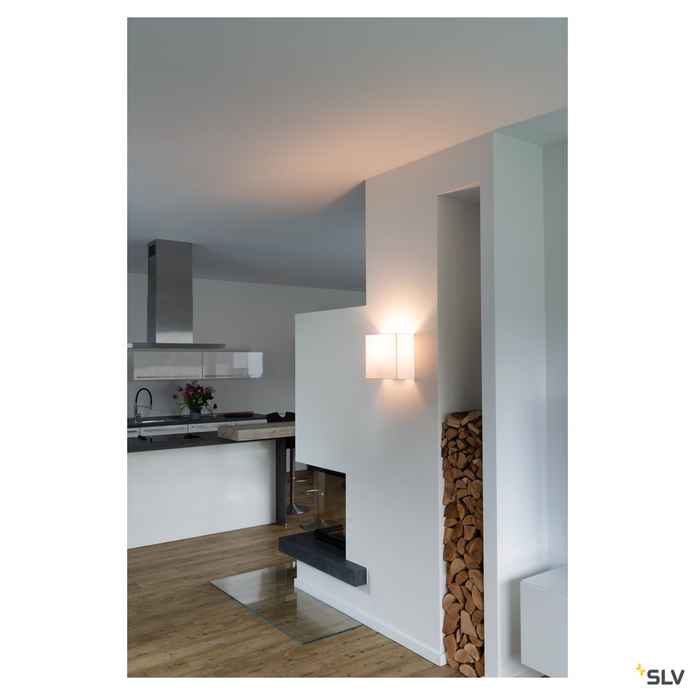 SLV ACCANTO SQUARE E27 Indoor Wandaufbauleuchte weiß