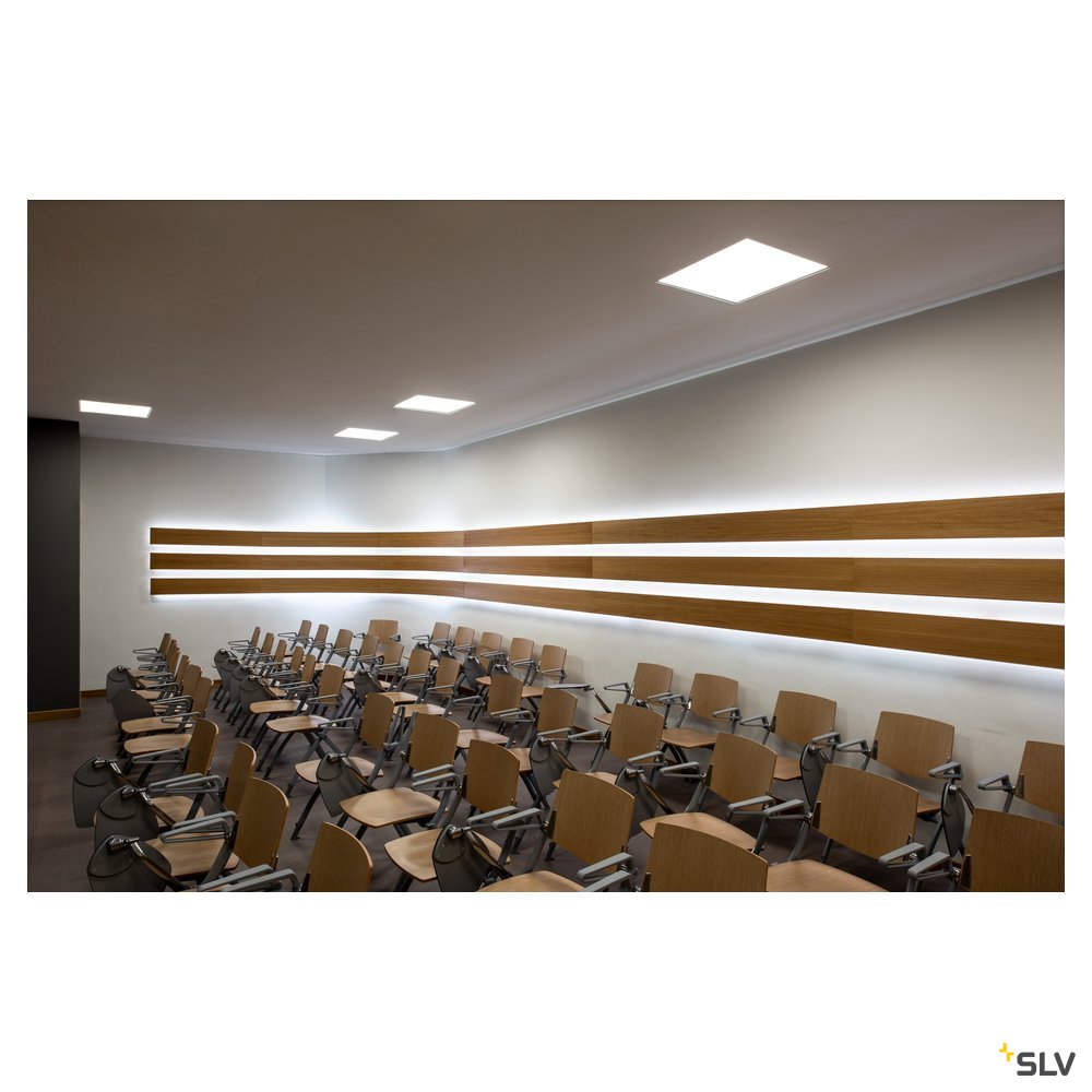 SLV LED PANEL 620x620 Indoor LED Deckeneinbauleuchte weiß 4000K UGR<(><<)>19