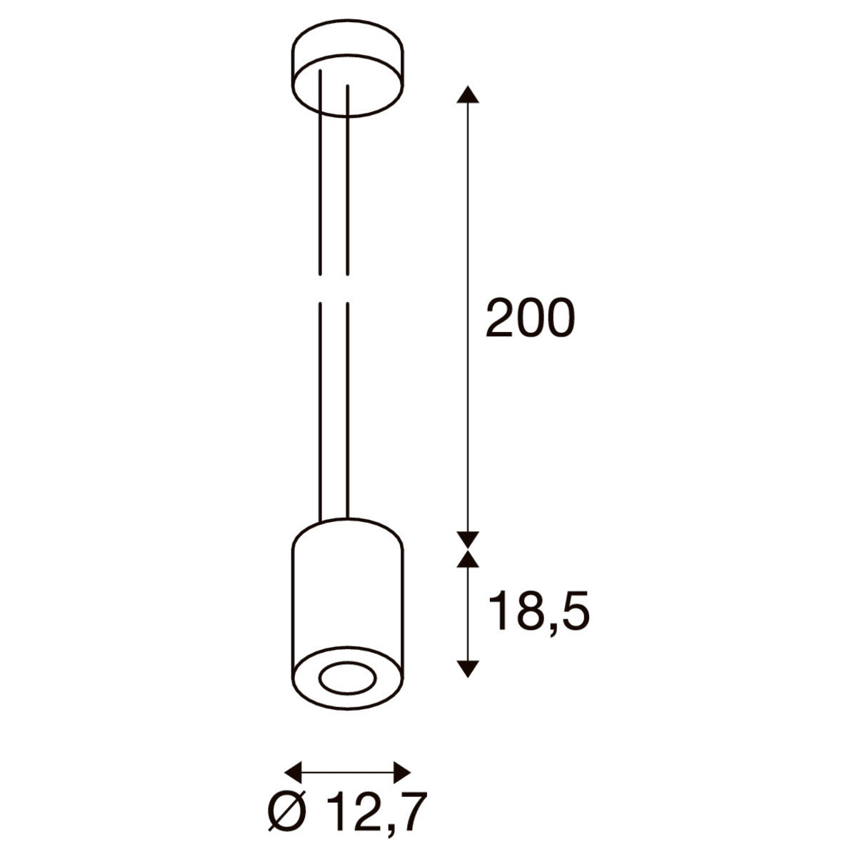 SLV SUPROS PD Indoor LED Pendelleuchte, rund, schwarz, 3000K, 60° Reflektor, CRI90, 2600lm