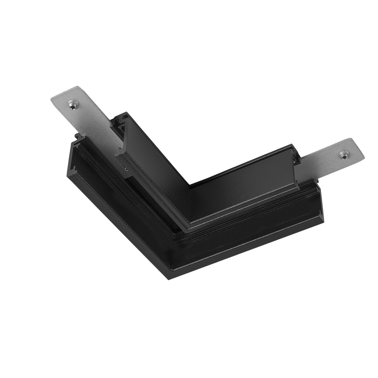 L-Verbinder mechanisch, 48V TRAC K, für Aufbauschiene standard, rechts, schwarz