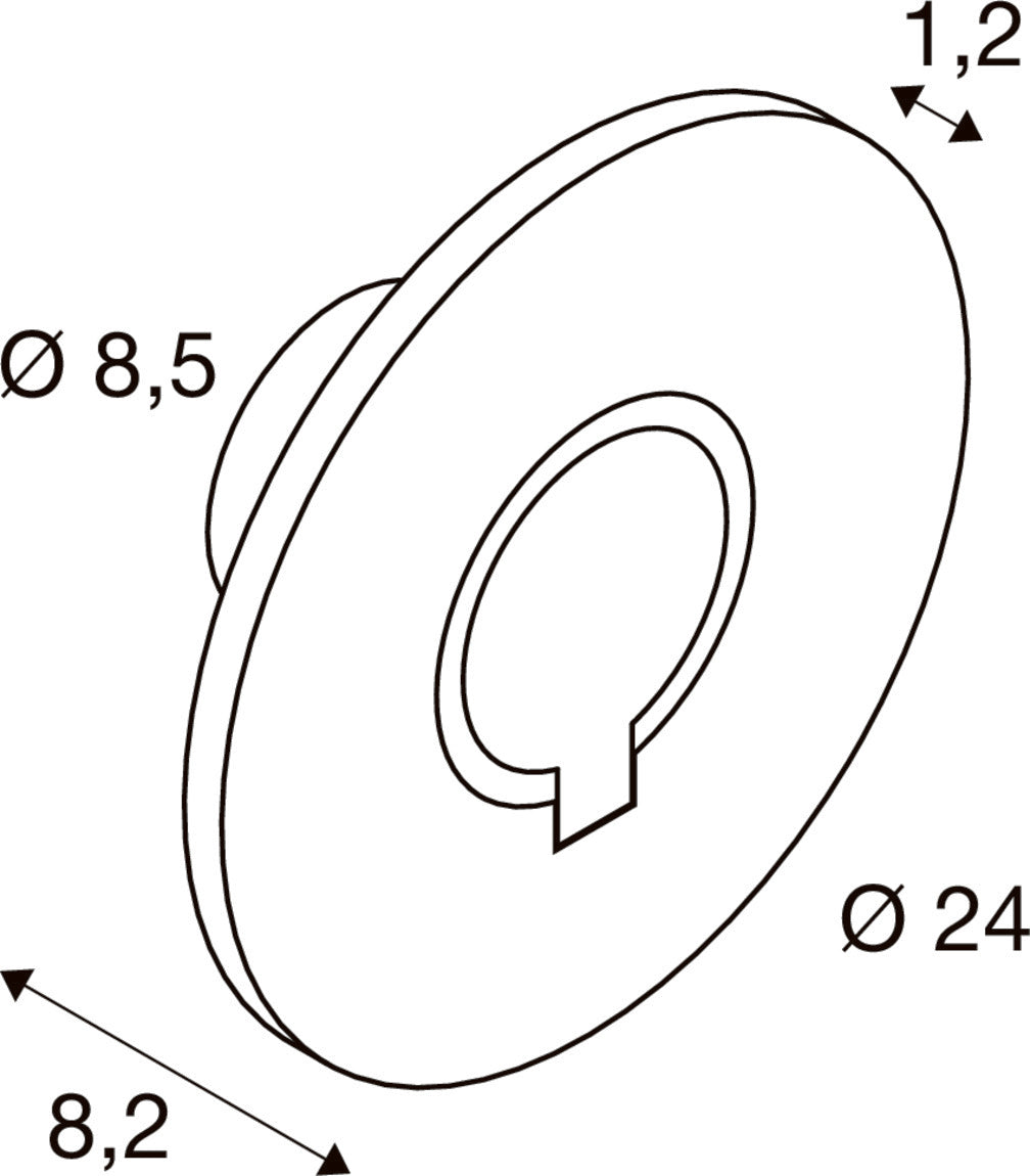 I-RING, Wandaufbauleuchte, 9,2 W, 3000 K, anthrazit