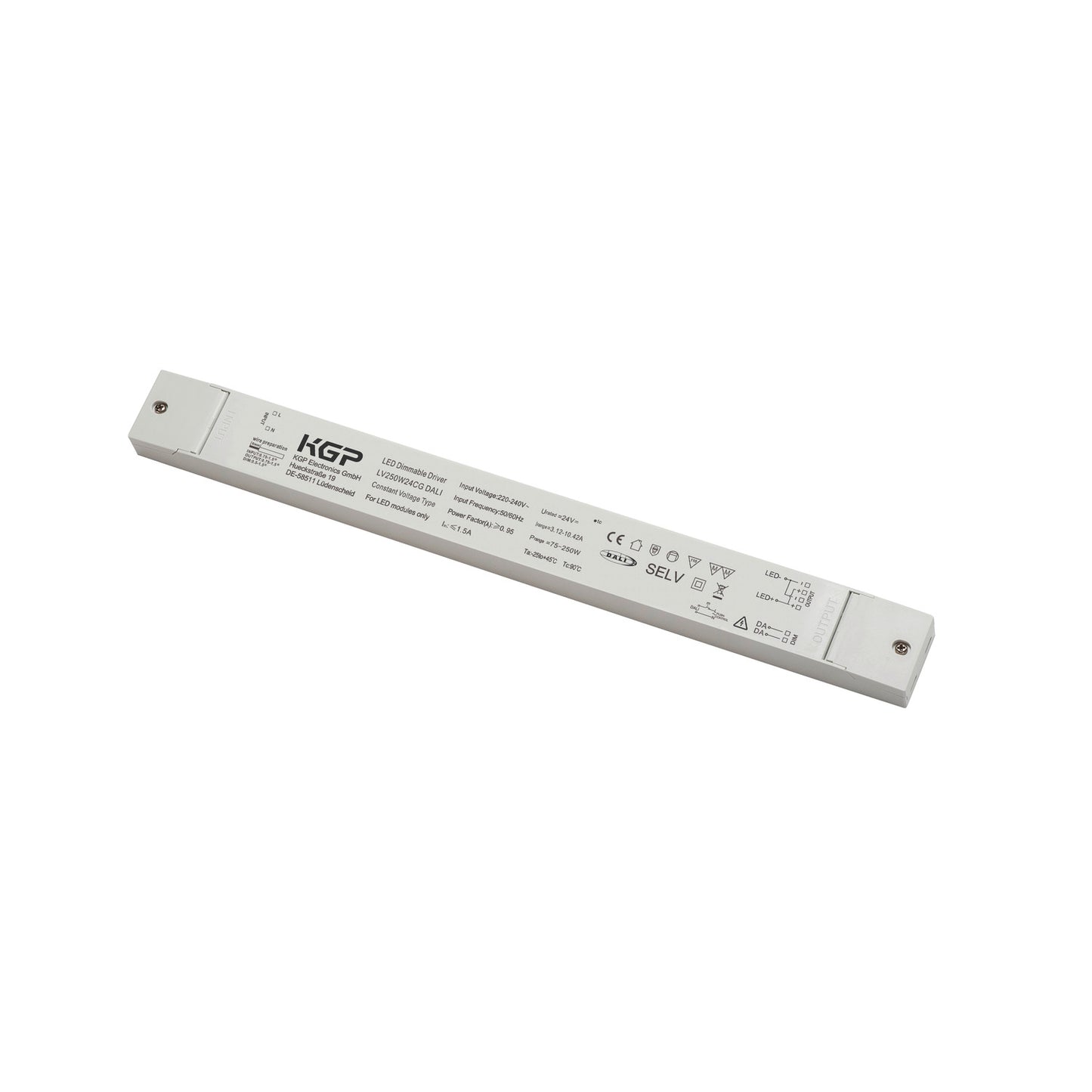 LED Netzteil 250 W, 24V weiß DALI