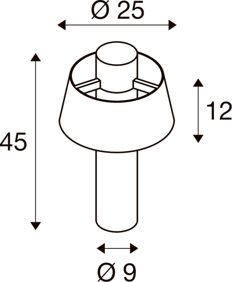 PHOTONI 45, Stehleuchte, E27, 13 W, rost