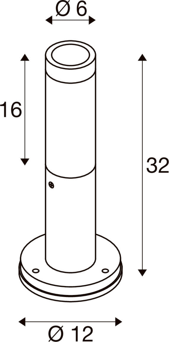 S-TUBE 32, Stehleuchte, GU10, 10 W, schwarz