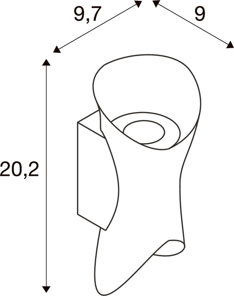 MODELA, Wandleuchte, up/down, 2700 K, PHASE, schwarz