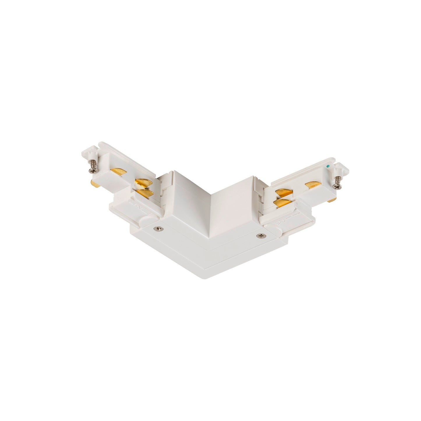 S-TRACK L-Verbinder, verstellbar, mit Einspeisemöglichkeit, DALI, PHASE, weiß