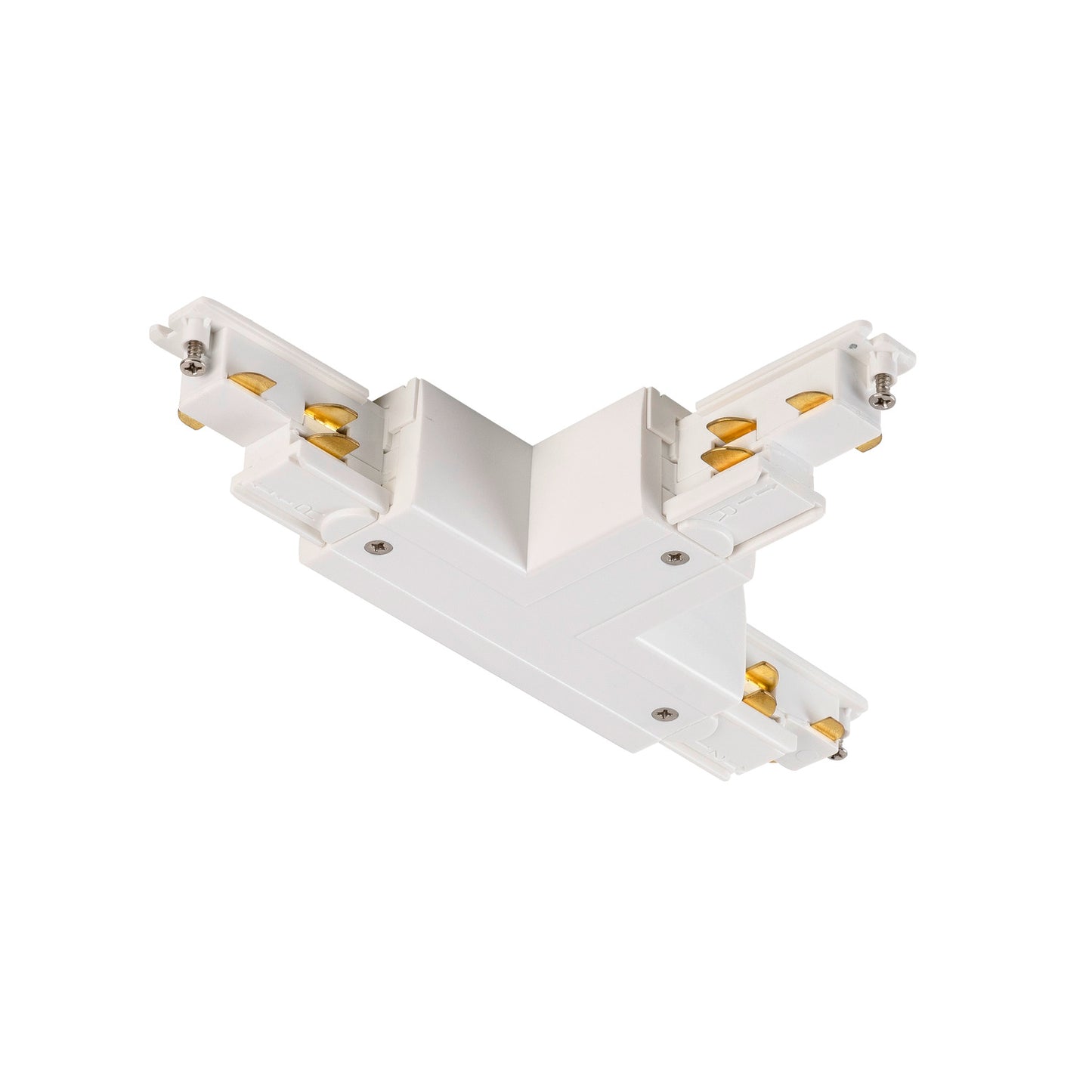 S-TRACK T-Verbinder, verstellbar, links, mit Einspeisemöglichkeit, DALI, PHASE, weiß