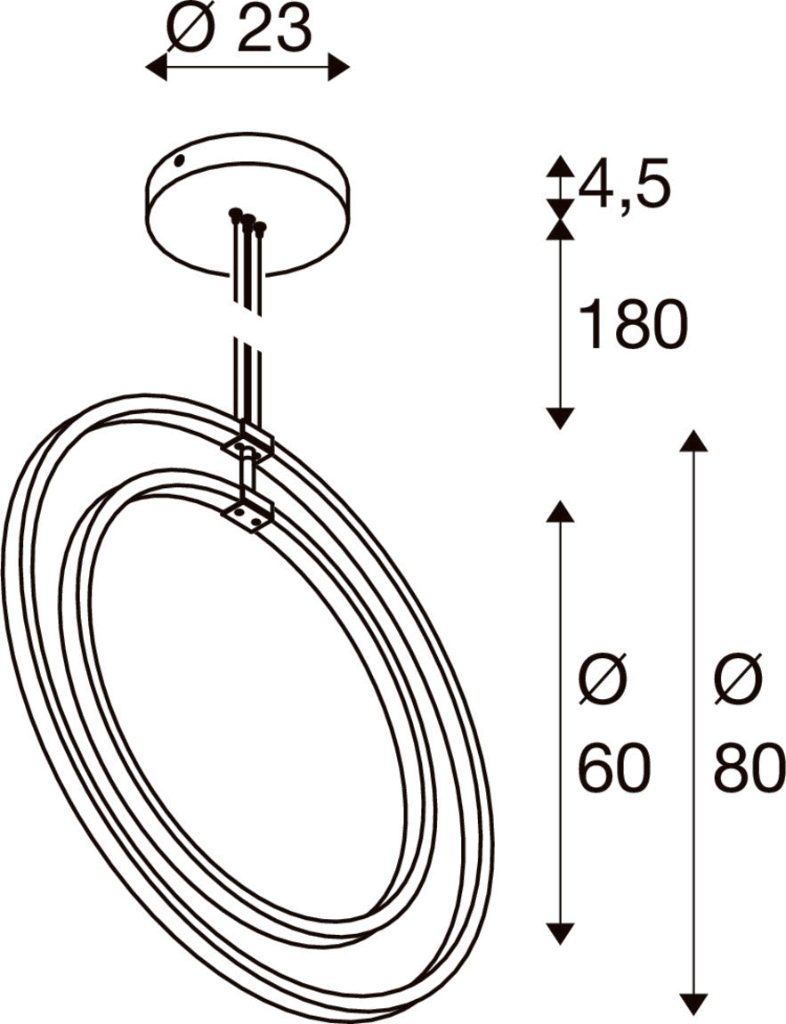 ONE VERTICAL PD, Pendelleuchte, 180 cm, 2700/3000 K, PHASE, weiß