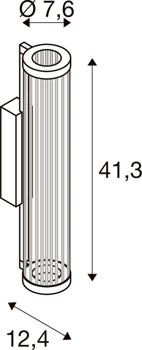 QUIMERA, Wandaufbauleuchte, 2700/3000 K, PHASE, gebürstet messing