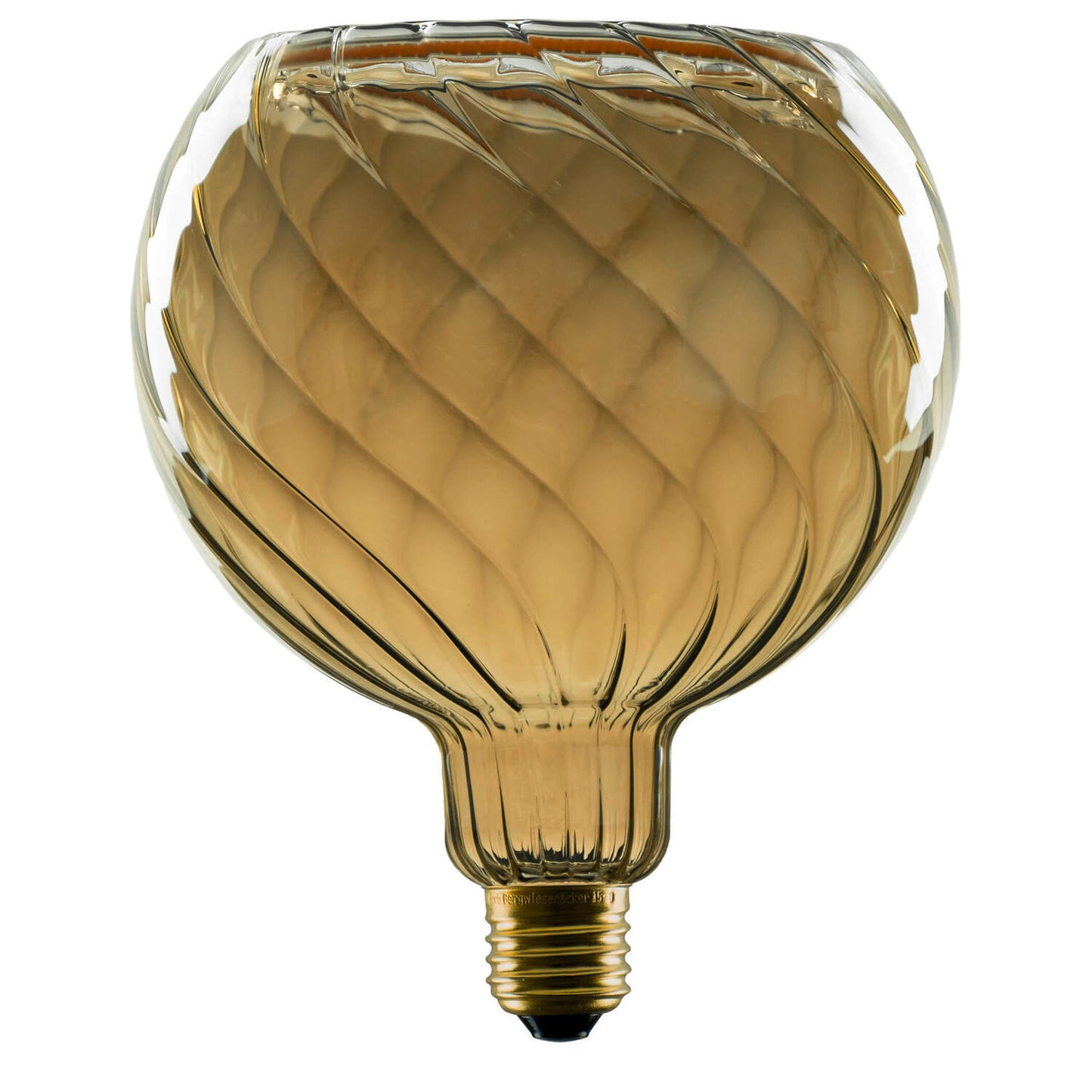 LED Floating Globe 150 twisted, LED-Leuchtmittel, smokey grey, E27, PHASE, 6 W, 1900 K