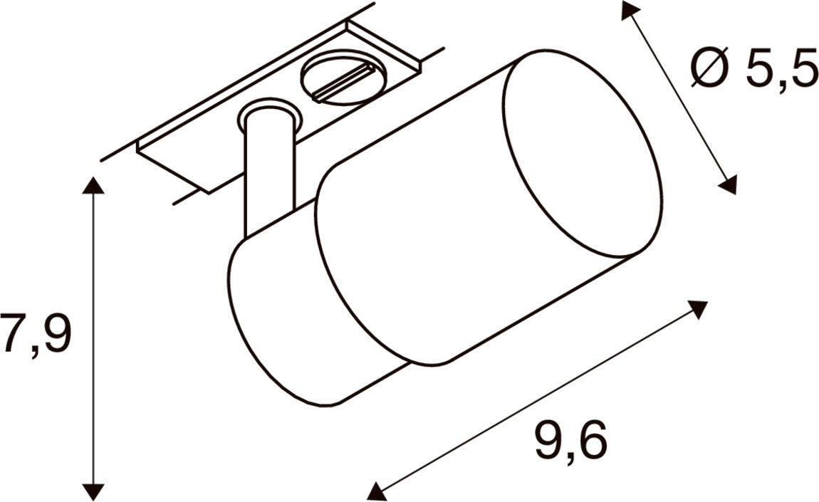 PURI 2.0 Tube, 1~ Spot, GU10, 1x max. 6 W, weiß
