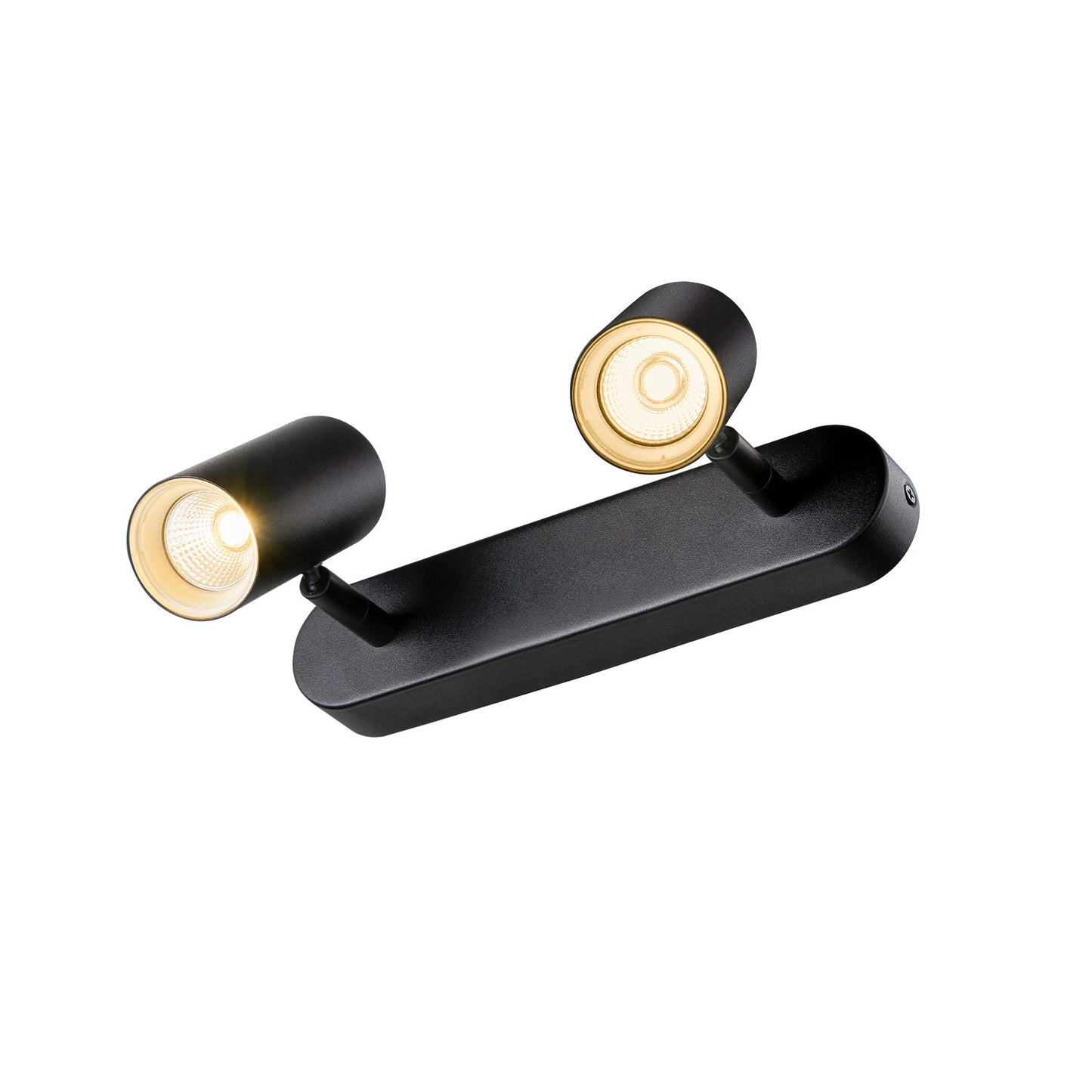 NOBLO®, Wand- und Deckenaufbauleuchte, double, rund, 2700 K, 12 W, PHASE, 32°, schwarz