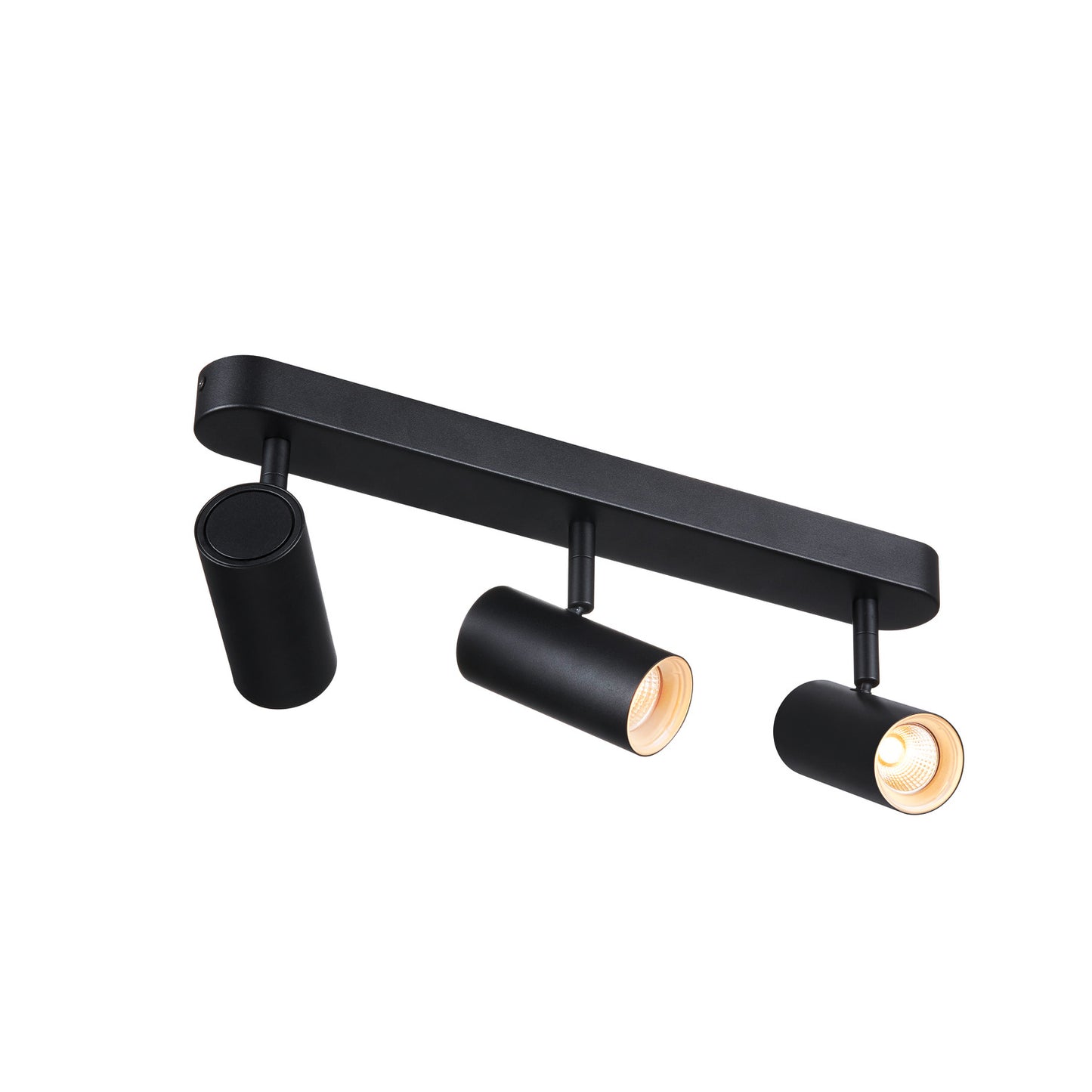 NOBLO®, Wand- und Deckenaufbauleuchte, triple, rund, 2700 K, 19 W, PHASE, 32°, schwarz