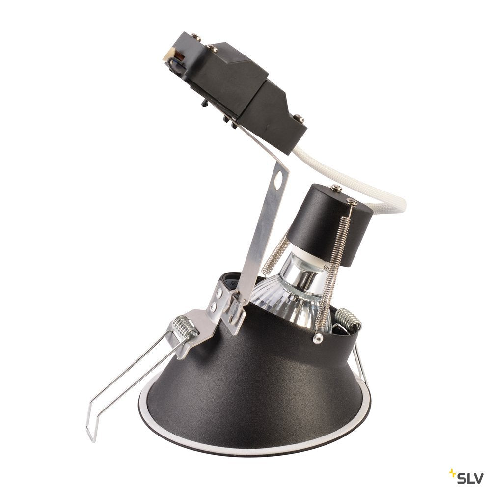 SLV HORN-A Einbauleuchte, mattschwarz, GU10, max. 50W