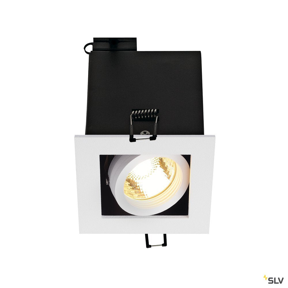 SLV KADUX 1 GU10 Downlight, eckig, mattweiss, max. 50W