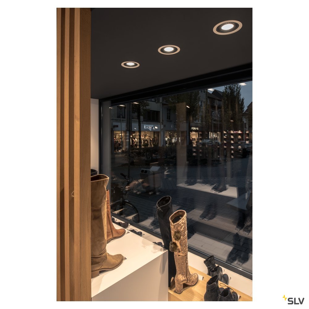 SLV SUPROS 78 DL Deckeneinbau- leuchte rund, weiss, 3000K, 60° Linse
