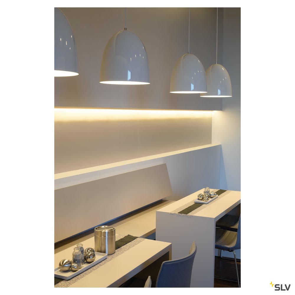SLV PARA CONE 30 Pendelleuchte, rund, weiss, E27, max. 60W