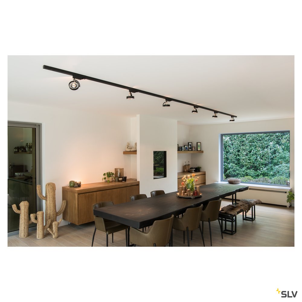 SLV KALU TRACK QRB111, schwarz, max.50W, inkl. 3-P. Adapter