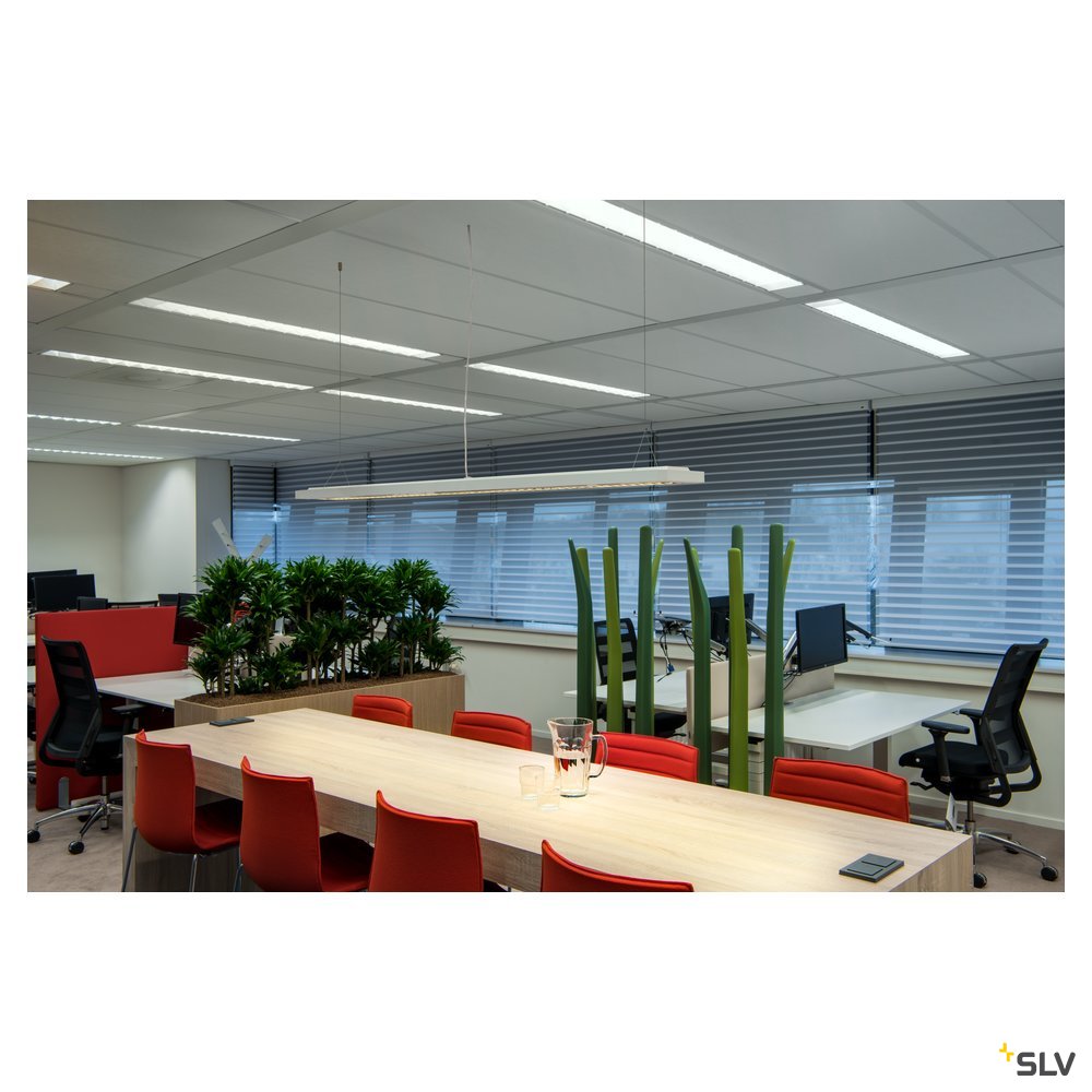 SLV RASTO, Deckenleuchte, LED, 3000K, weiß, L/B/H 154,5/17,5/4 cm, 5300lm, 44W