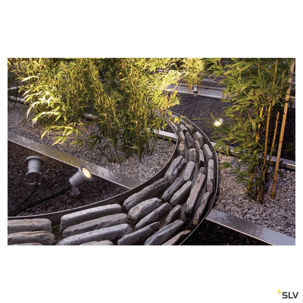 SLV Gartenstrahler NAUTILUS SPIKE grau GU10 35W 1,5m