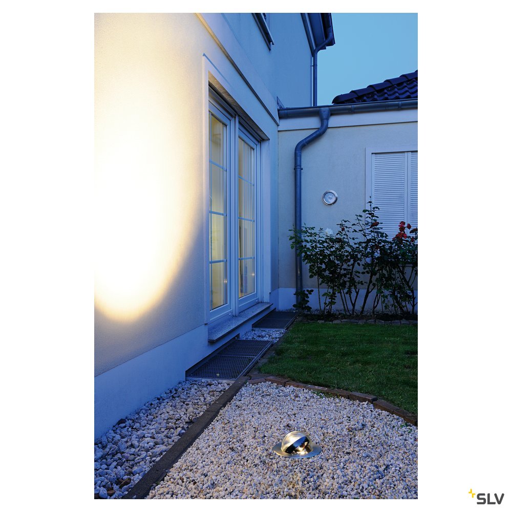 SLV DASAR BULLSEYE QRB111 Boden- einbaustrahler, rund, Edel- stahl 316, G53, max.50W