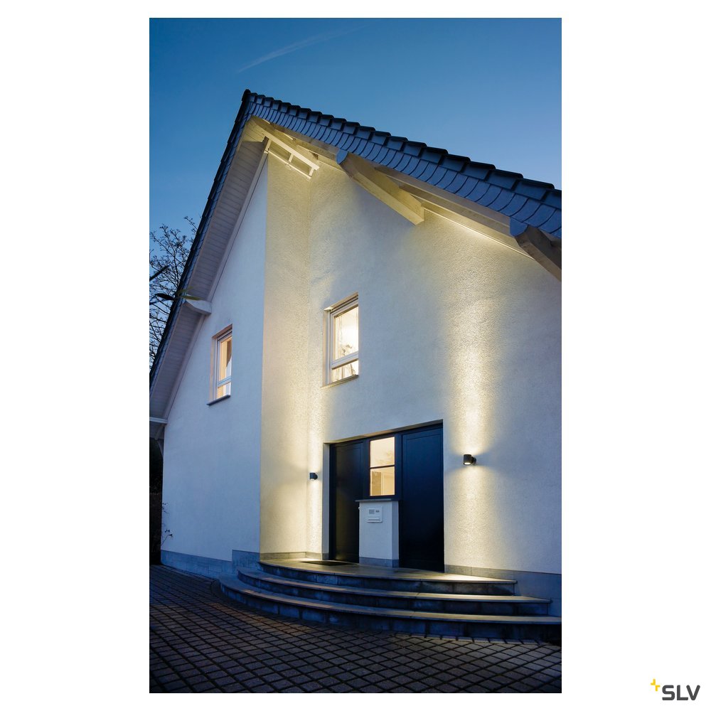 SLV SITRA WALL UP-DOWN Wand- leuchte, anthrazit, 2xGX53, max. 2x9W, IP44