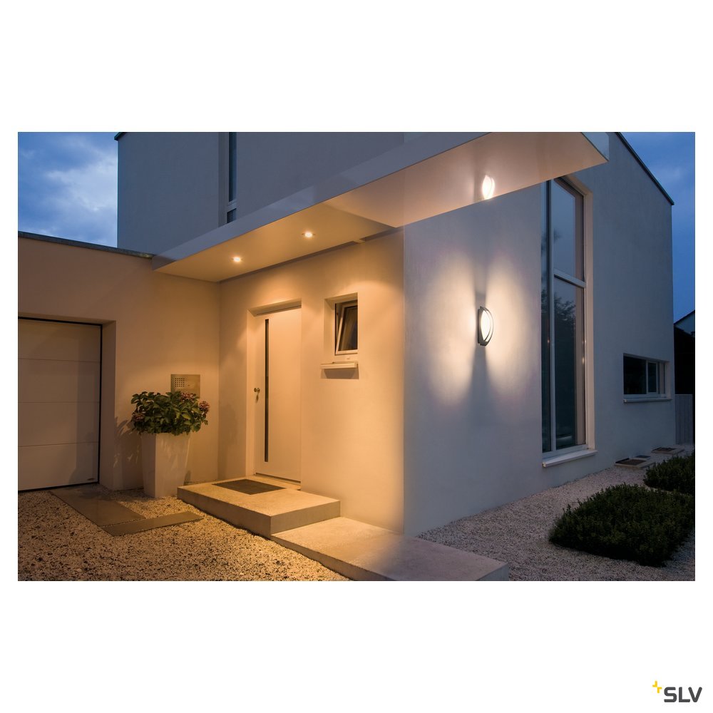 SLV MERIDIAN 2 Wandleuchte, anthrazit, E27 ESL, max. 25W, IP54