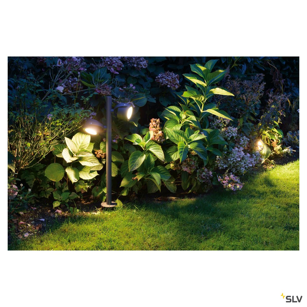 SLV SITRA 360 SL SPIKE, anthrazit, 2xGX53, max. 9W, IP44