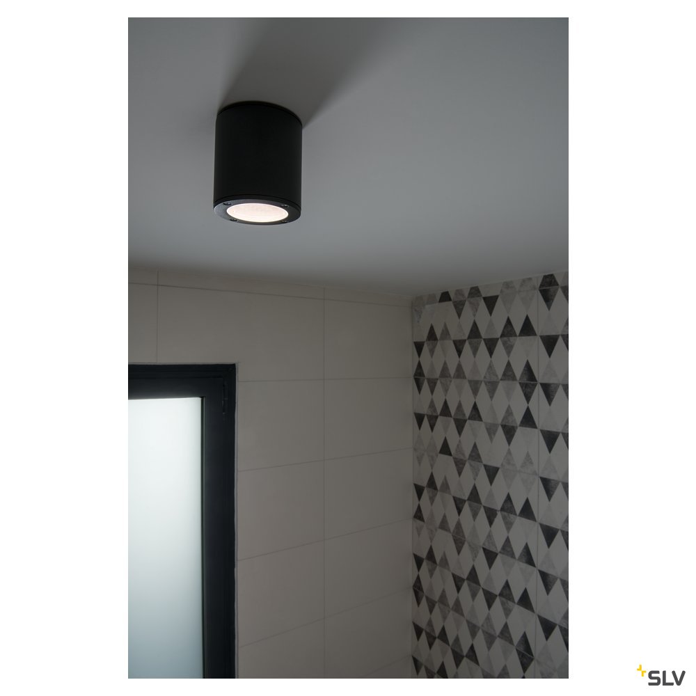 SLV SITRA CEILING Deckenleuchte, rund, anthrazit, GX53, max. 9W