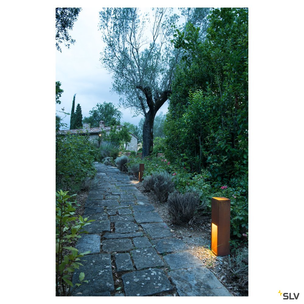 SLV RUSTY 50 LED SLOT Aussenleuchte, eisen gerostet, LED 3000K