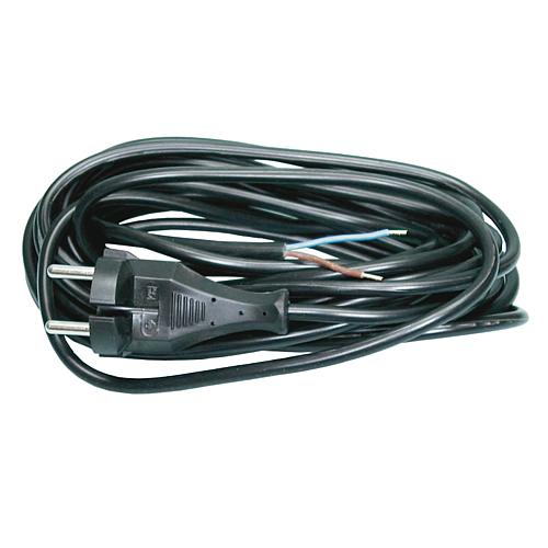EGB Staubsauger-Anschlussleitung schwarz 6,3m H03VV-F 2x0,75mm²