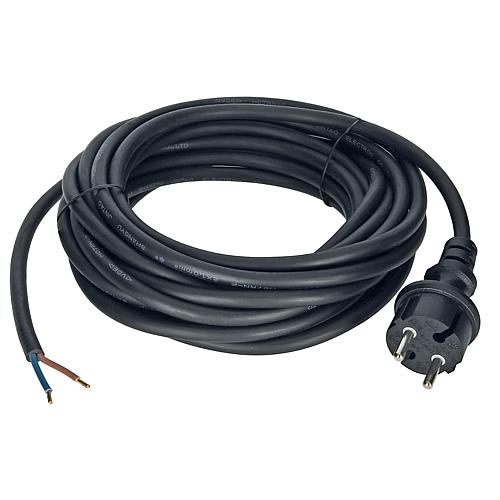 EGB Anschlussleitung H07RN-F 2x1mm² schwarz 7,5m