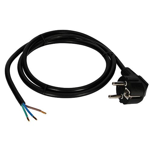 EGB Schutzkontakt-Anschlussltg.H05VV-F 3G1  1,5m schwarz