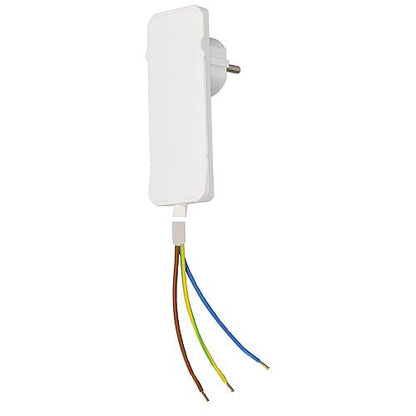 Anschlussleitung mit Flachstecker 3x1,5 weiß 1,5m