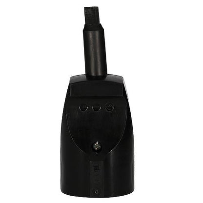 Verlängerung mit Flachstecker schwarz 1,5m