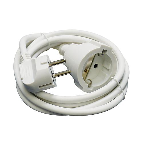 EGB Schutzkontakt-Verläng. H05VV-F 3G1,5mm²  2m reinweiß
