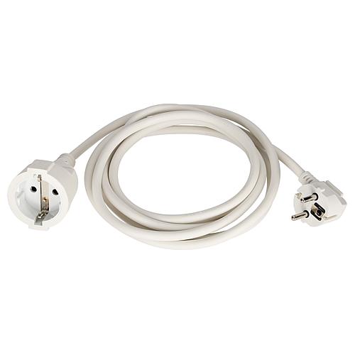 EGB Schutzkontakt-Verläng. H05VV-F 3G1,5mm² 3m reinweiß