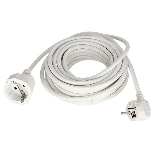 EGB Schutzkontakt-Verläng. H05VV-F 3G1,5mm²  10m reinweiß