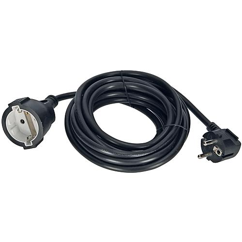 EGB Schutzkontakt-Verläng. H05VV-F 3G1,5mm²  5m schwarz