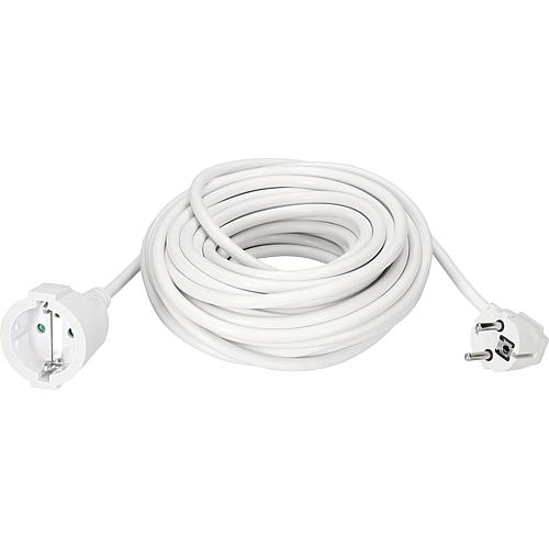 EGB Verlängerung H05VV-F3G1,5mm²  15m reinweiß