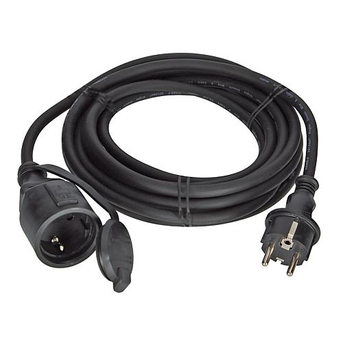 Gummi-Verlängerung H05RR-F 3G1,5 schwarz  5m
