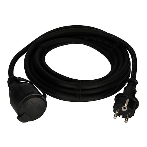 Gummi-Verlängerung H05RR-F 3G1,5 schwarz  5m