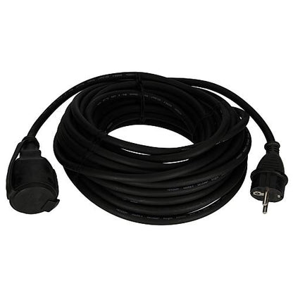 Gummi-Verlängerung H05RR-F 3G1,5 schwarz 15m