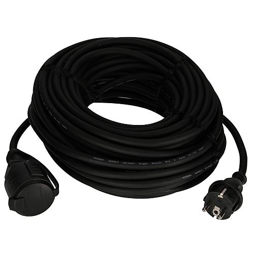 Gummi-Verlängerung H05RR-F 3G1,5 schwarz  25m